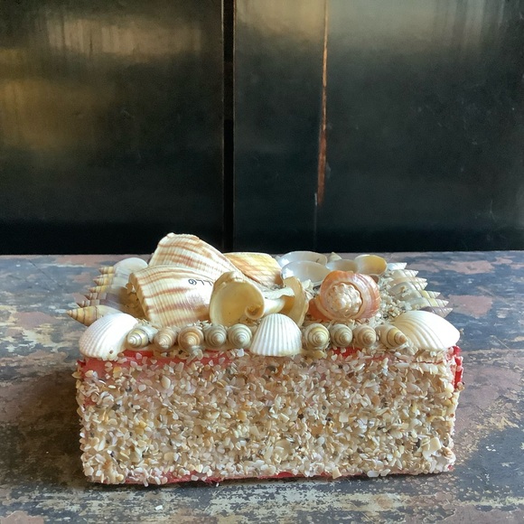 Vintage Manzanillo Mexico Souvenir Shell Box - Picture 5 of 9